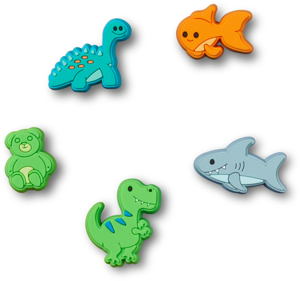Jibbitz™ Cartoon Animals 5-Pack