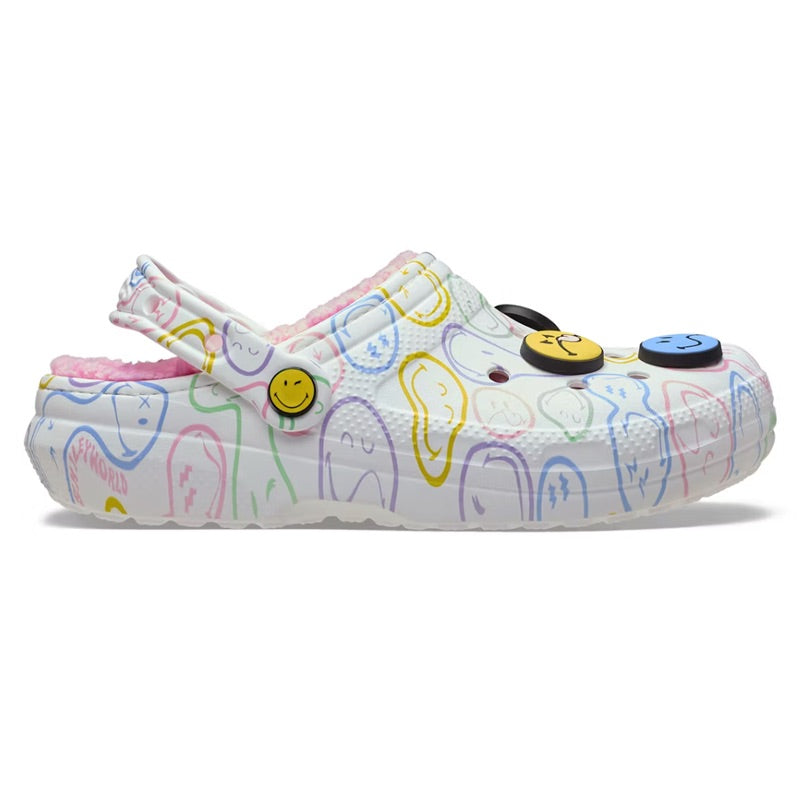Women's Smiley World Lined Clog