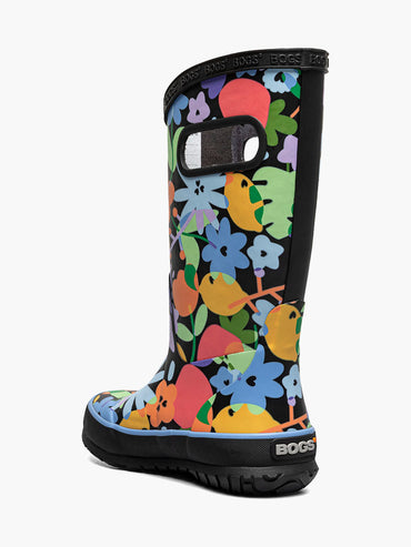Kids' Rainboot Overlap Flowers