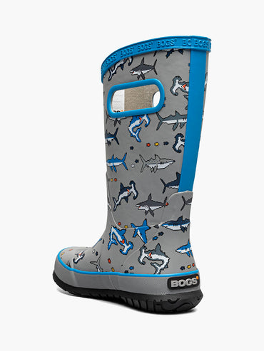 Kids' Rainboot Pixel Shark