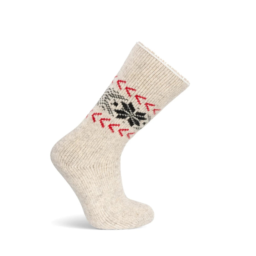 Women's 40 Below Snowflake Pattern Wool Thermal Winter Socks