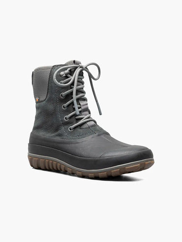 Women's Classic Casual Tall Lace Leather