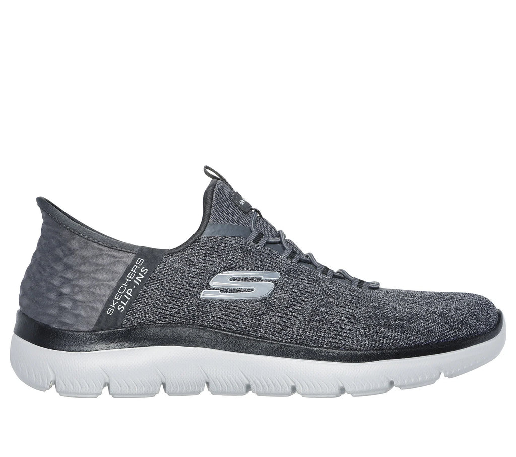 Grey sketcher boots on sale