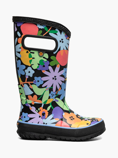 Kids' Rainboot Overlap Flowers