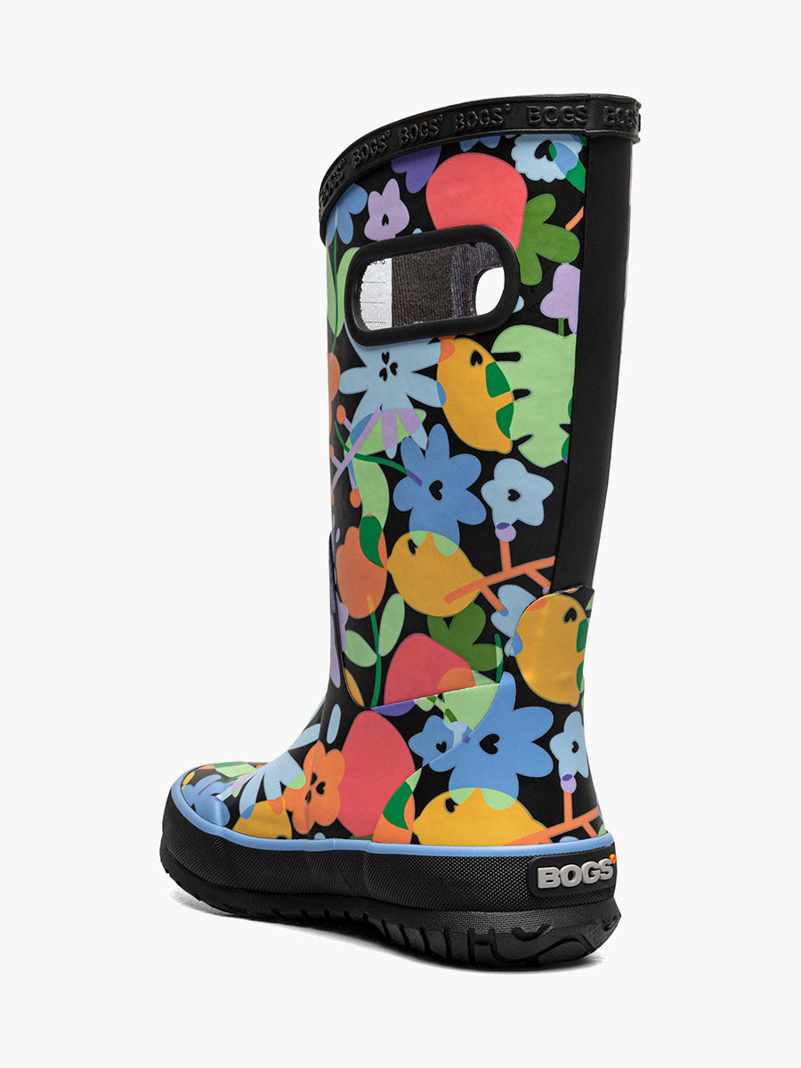 Kids' Rainboot Overlap Flowers