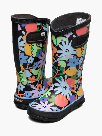 Kids' Rainboot Overlap Flowers