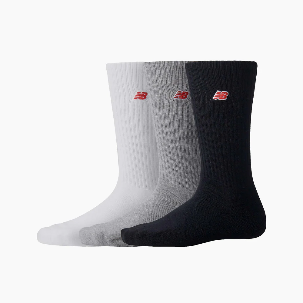 Adult Patch Logo Crew Socks 3-Pack