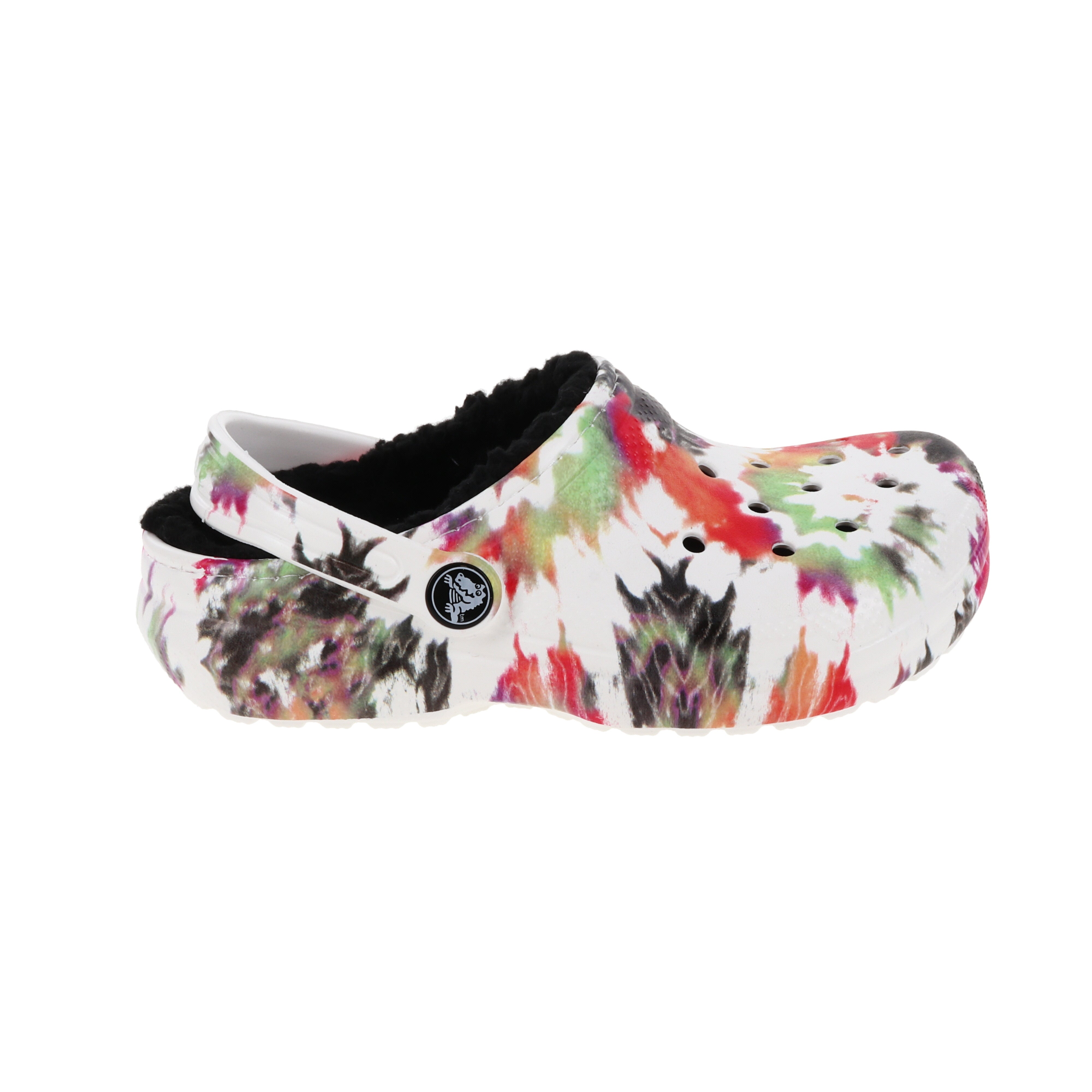 Tie dye shop lined crocs